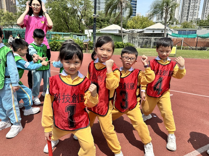 參加「香港普通話研習社科技創意小學」舉辦之「第19屆幼稚園接力邀請賽」